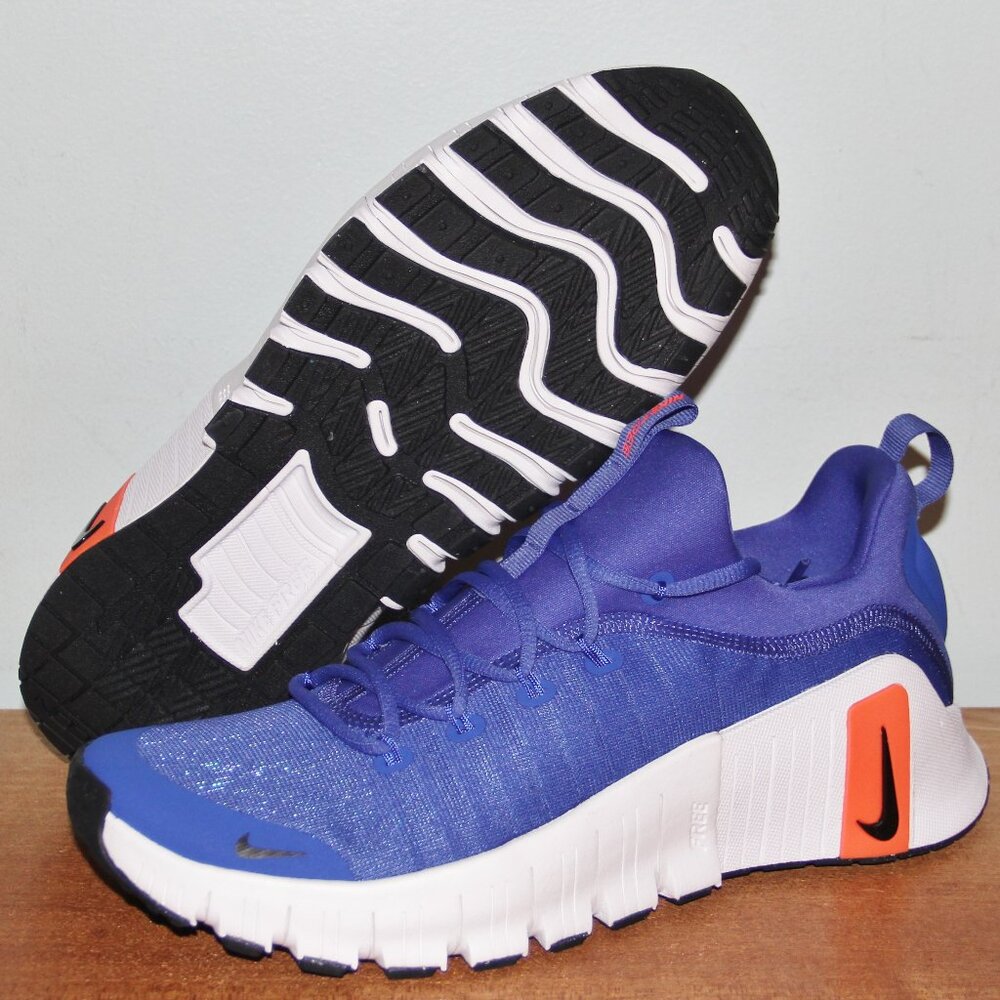 Nike Free Metcon 6 Training Shoes Mens 11 11.5 Blue Hype Crimson